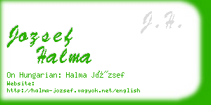 jozsef halma business card